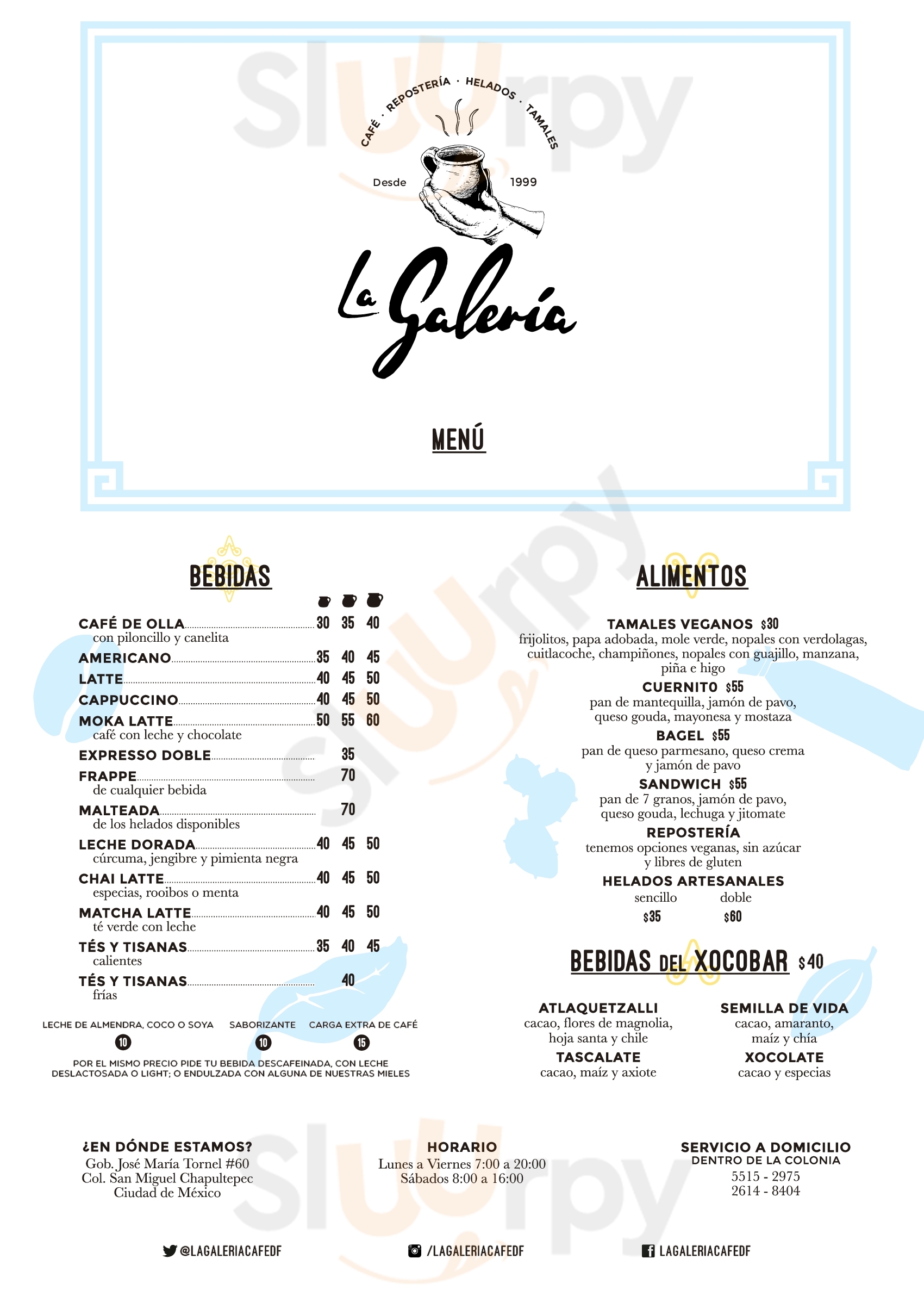 La Galería Café Ciudad de México Menu - 1