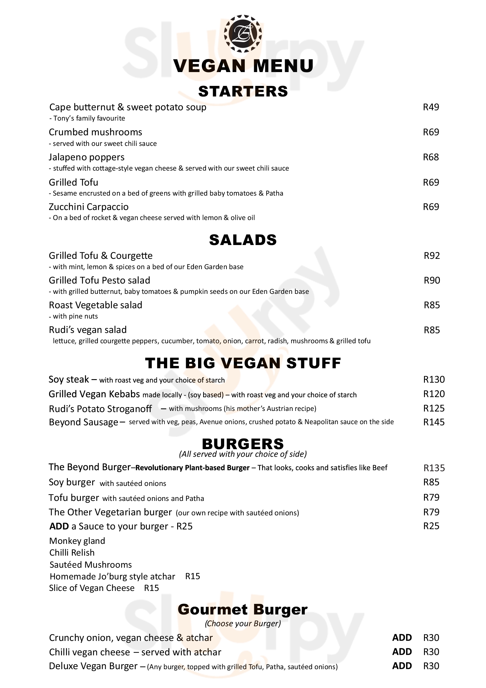 The Avenue Restaurant And Grill Claremont Menu - 1
