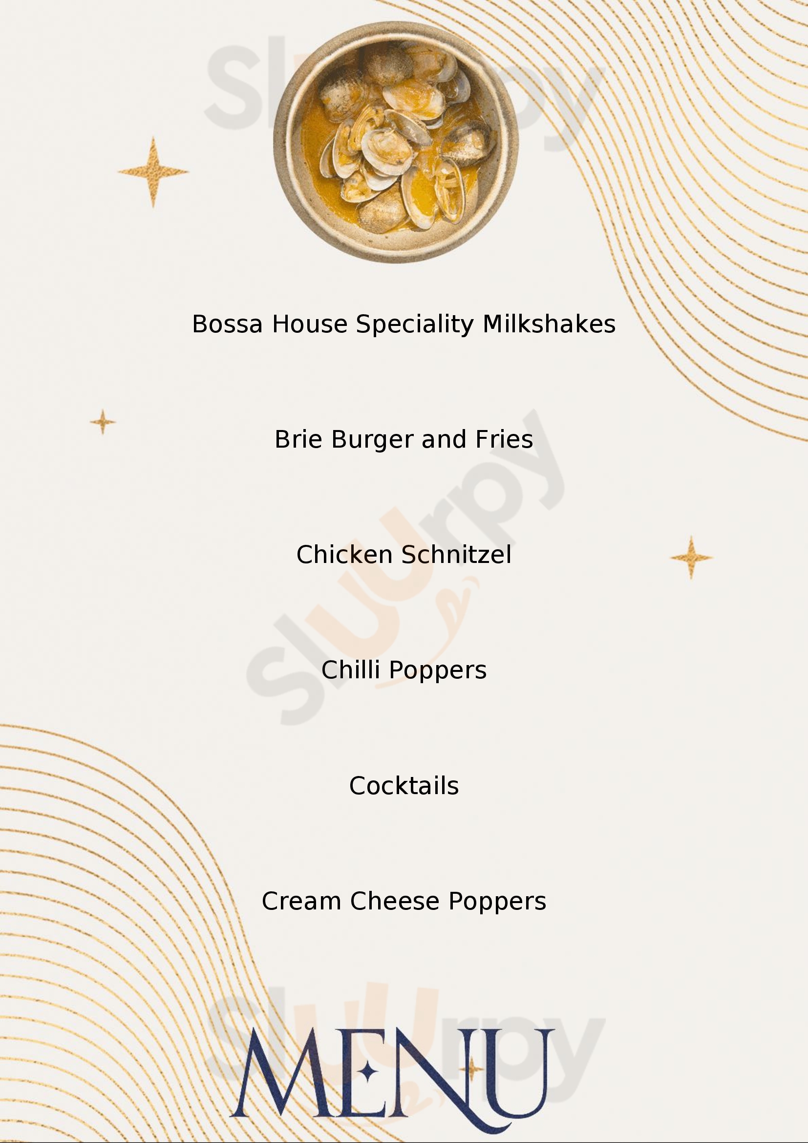 Bossa Plattekloof Menu - 1