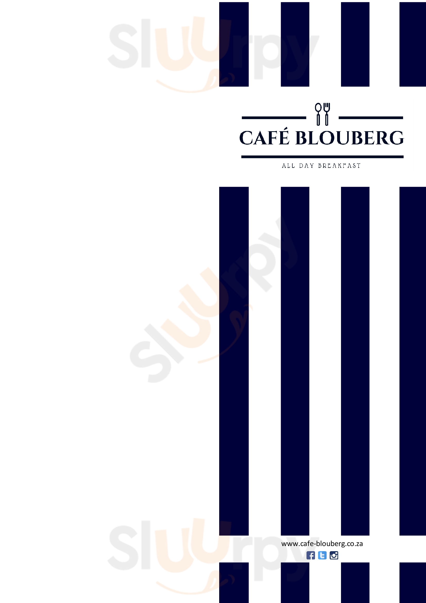 Cafe Blouberg Bloubergstrand Menu - 1