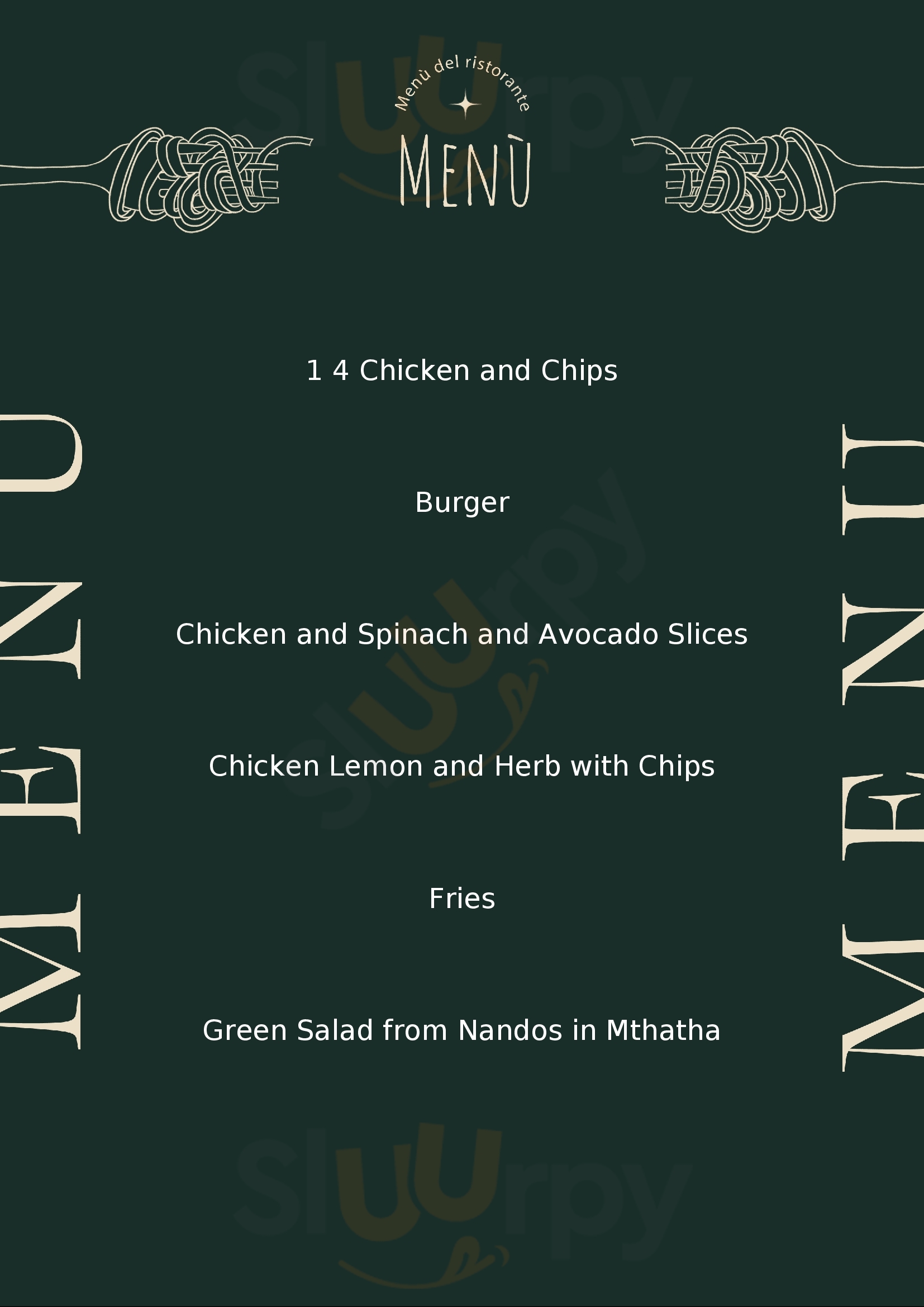 Bunny And Chow Mthatha Menu - 1