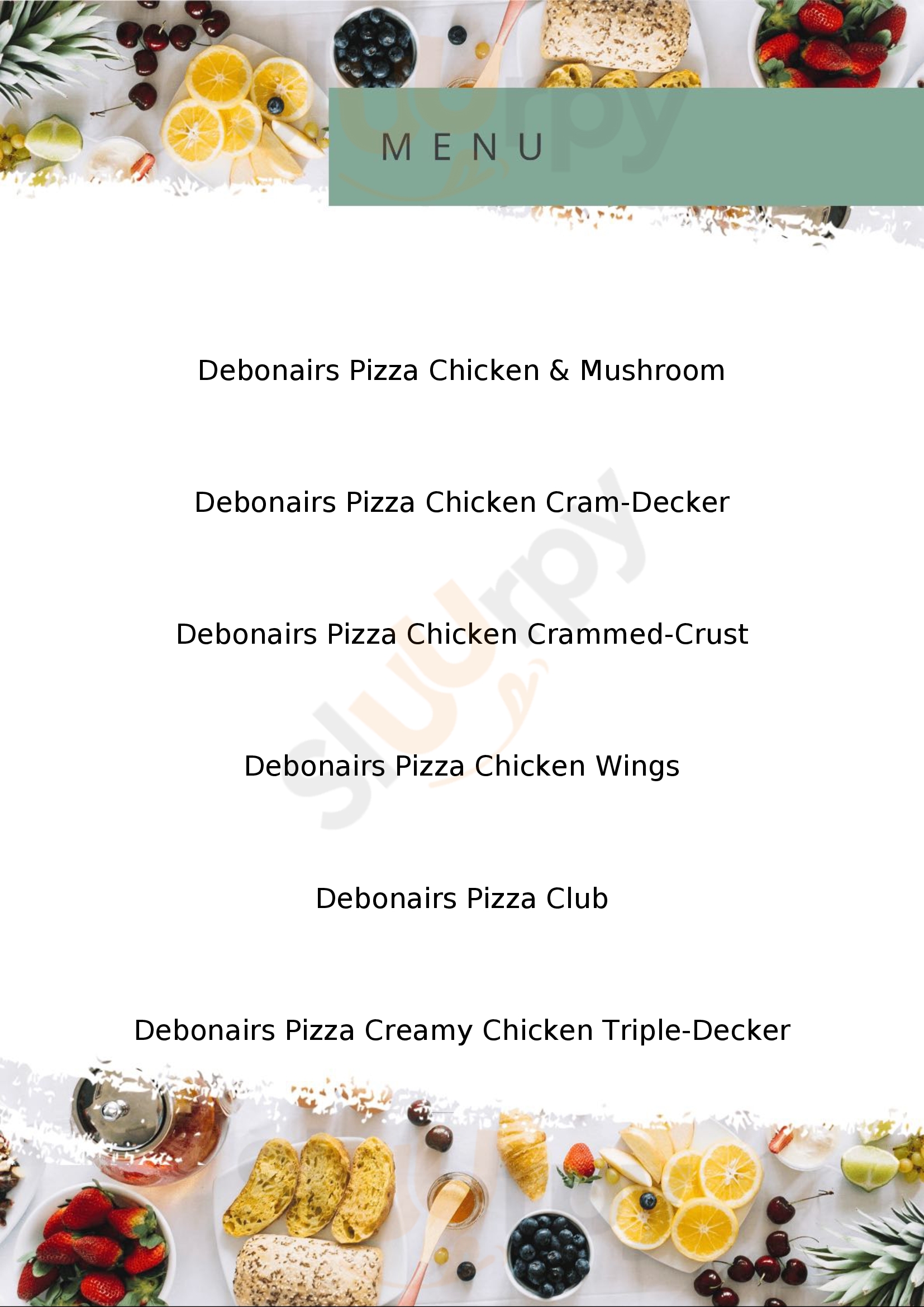 Debonairs Pizza Pinetown Menu - 1