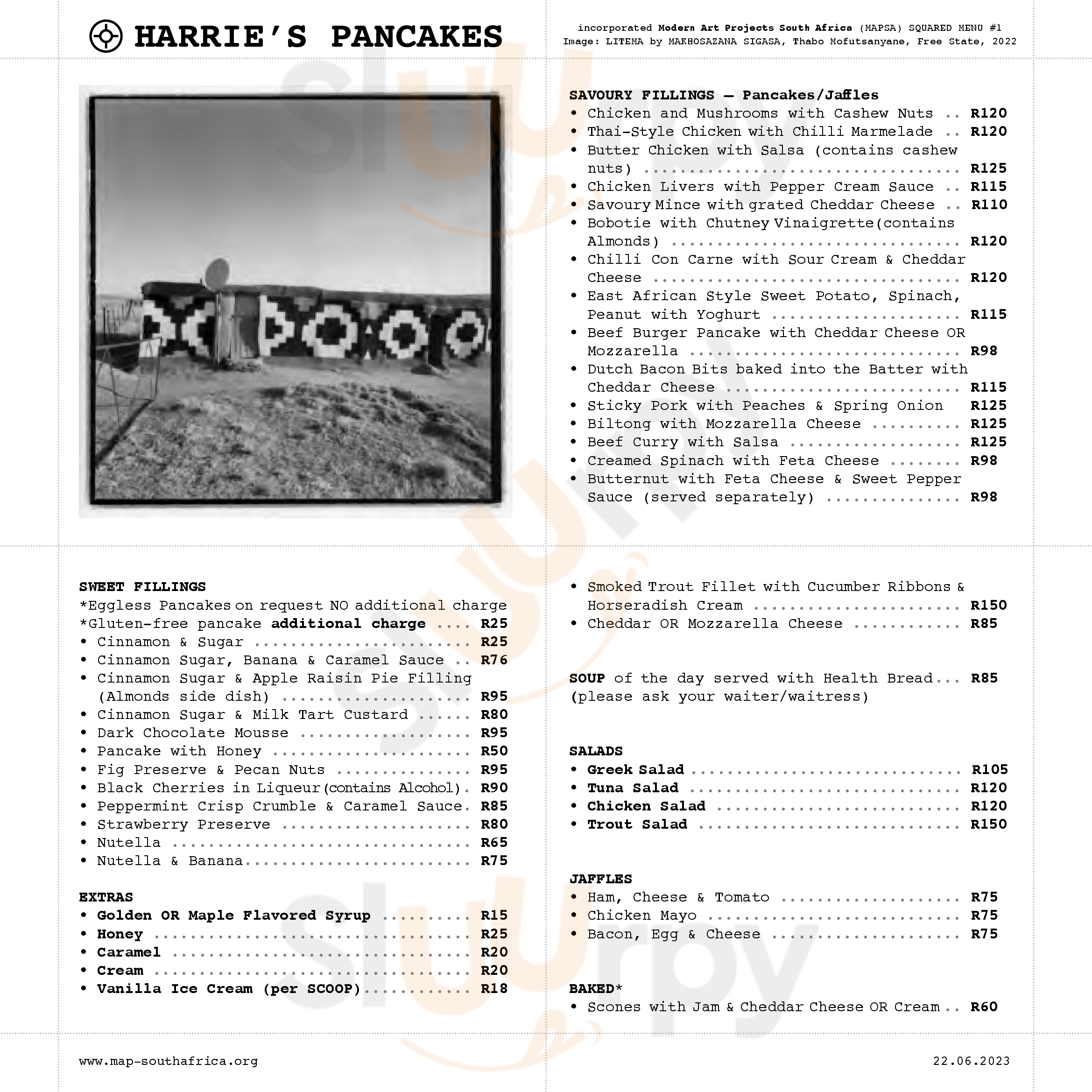 Harries Pancakes Pretoria Menu - 1