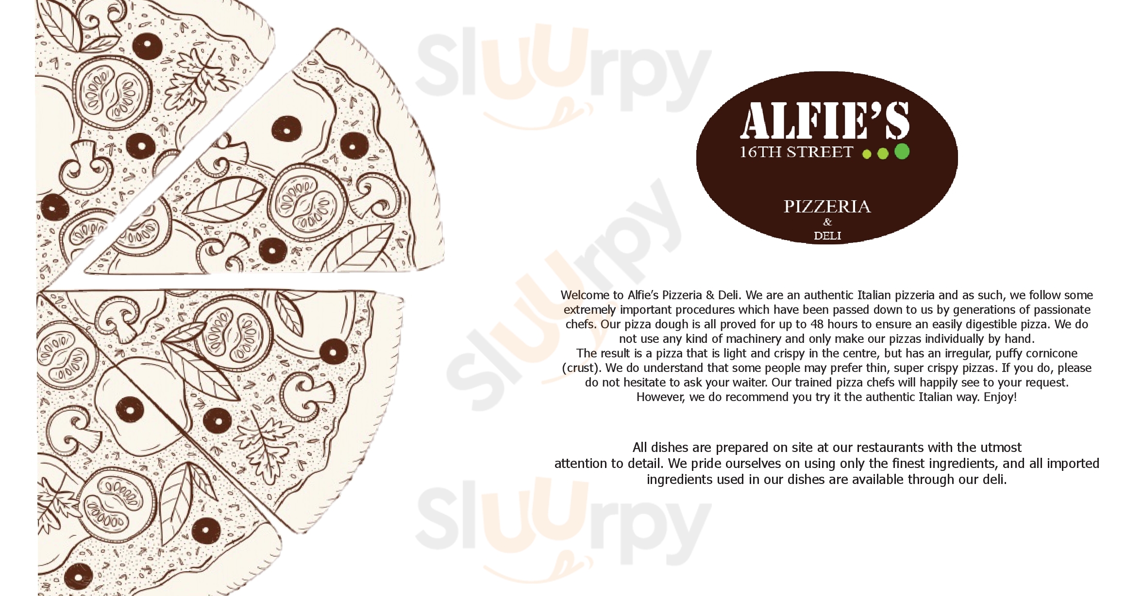 Alfie's Pizzeria Pretoria Menu - 1