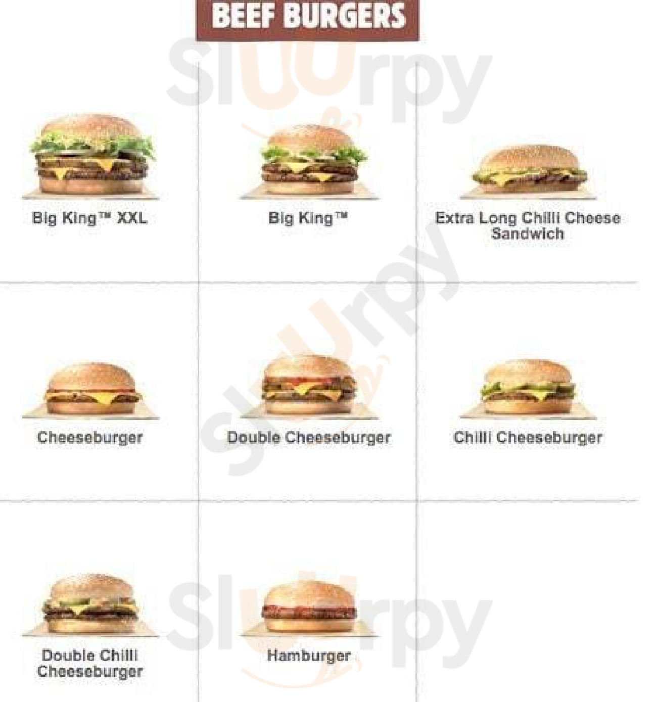 Burger King Pretoria Menu - 1