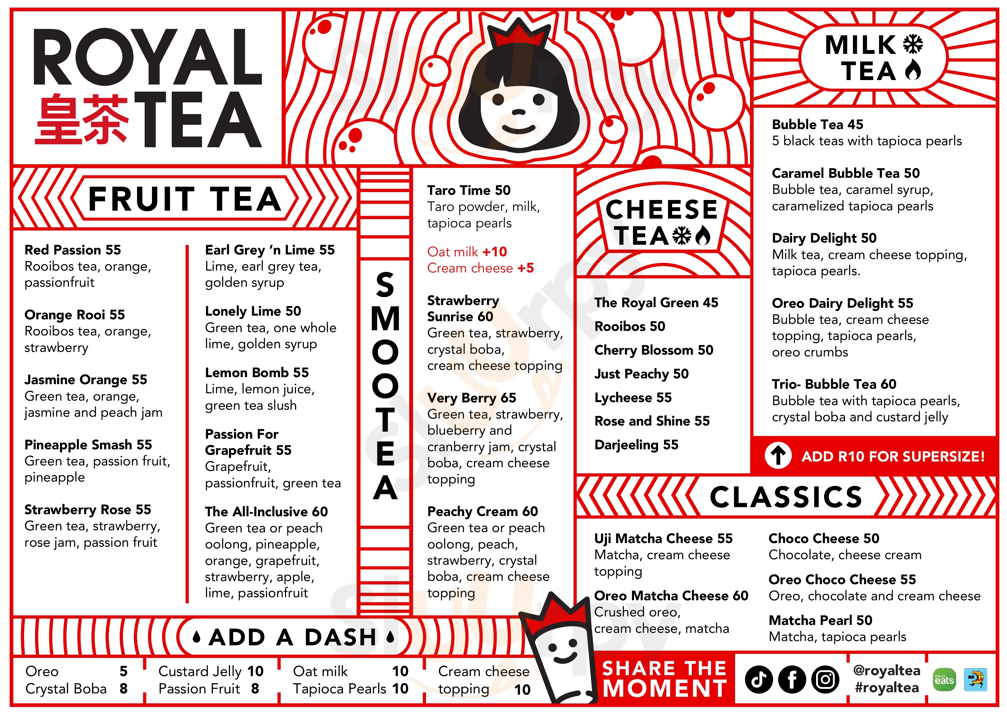 Royaltea Cape Town Menu - 1