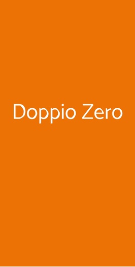 Doppio Zero, Trieste