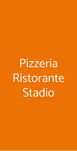 Pizzeria Ristorante Stadio, Trieste