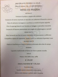 Ristorante Pizzeria Al Mille, Prato Sesia