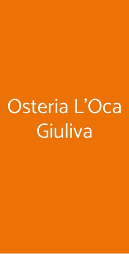 Osteria L'oca Giuliva, Castagnole Lanze