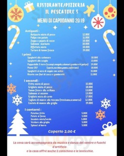 Menu capodanno 2018 2019