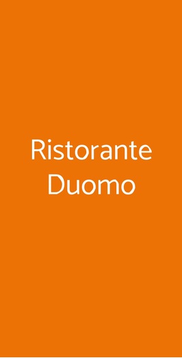 Ristorante Duomo, Alessandria