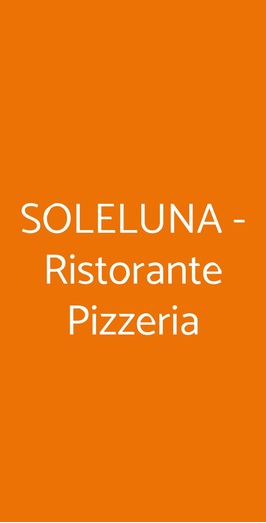 Soleluna - Ristorante Pizzeria, Tortona