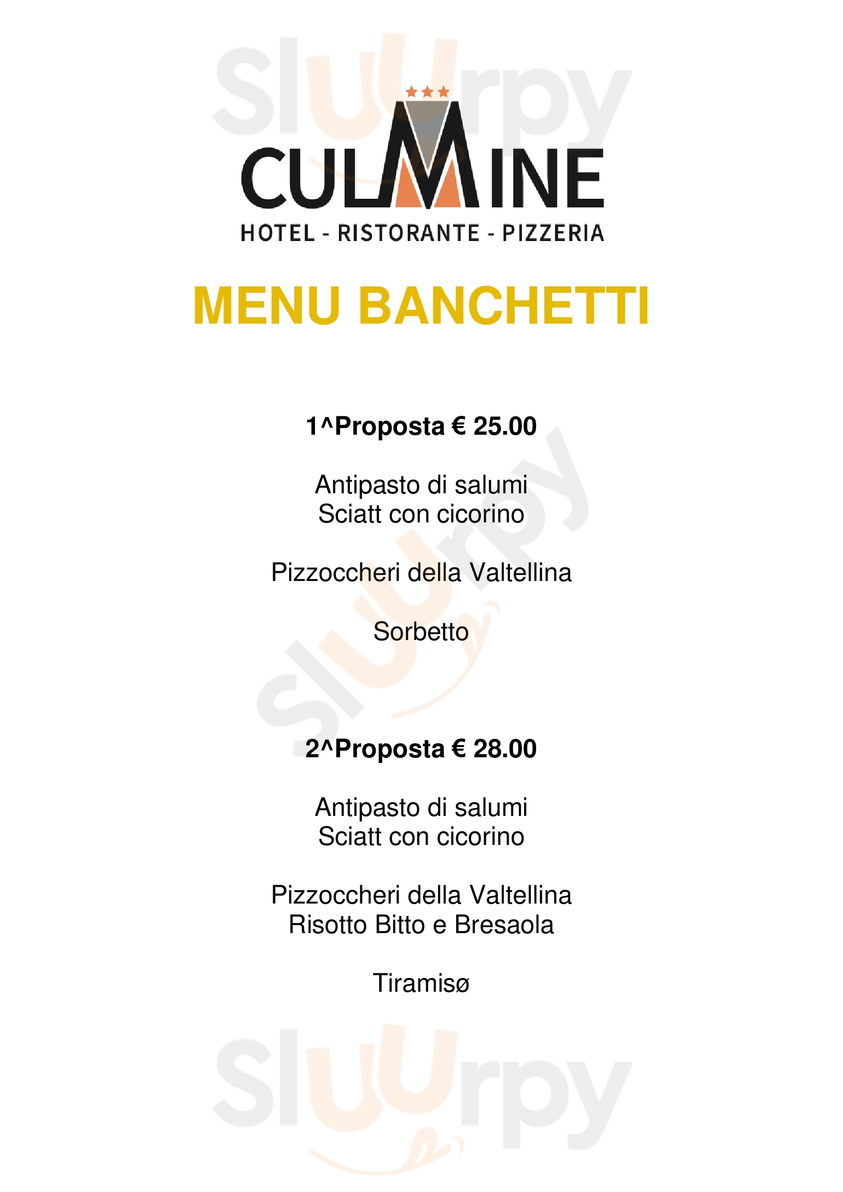 Ristorante Pizzeria Culmine Ardenno Menu - 1