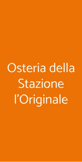 Osteria Della Stazione, Milano