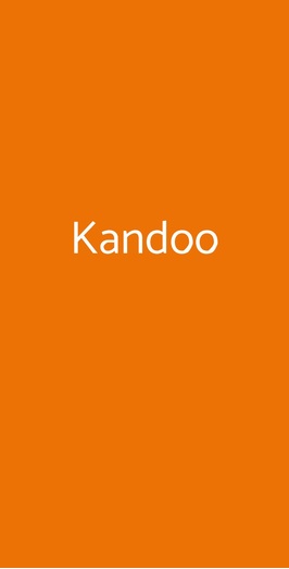 Kandoo Restaurant, Milano