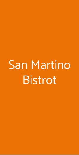 San Martino Bistrot, Milano