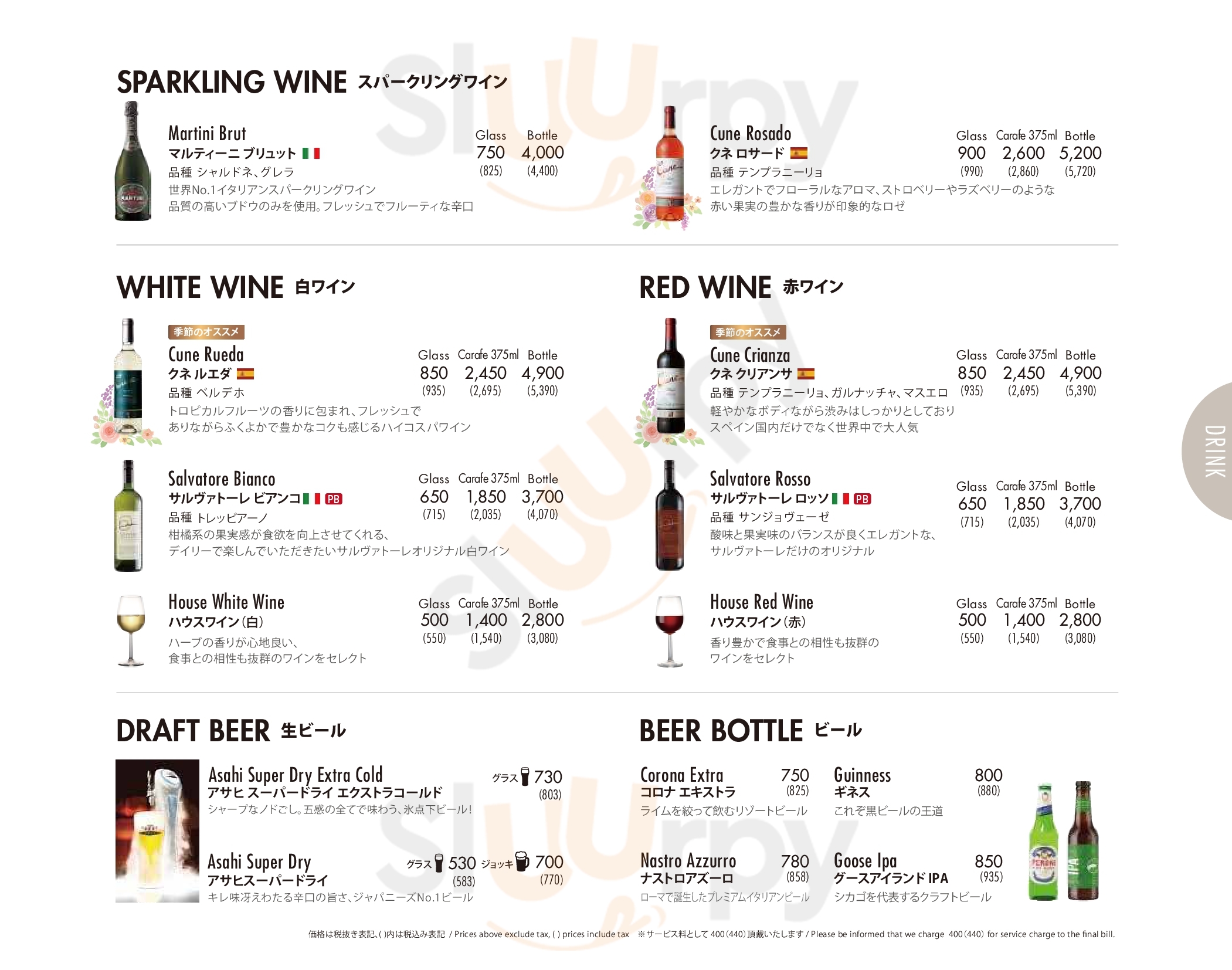 Pizza Salvatore Cuomo & Bar 新宿 新宿区 Menu - 1