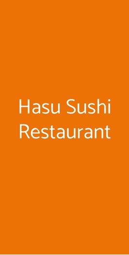 Hasu Sushi Restaurant, Milano