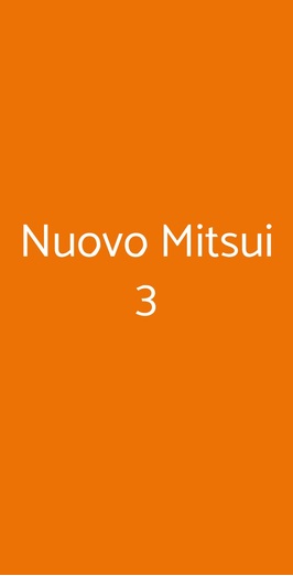 Nuovo Mitsui 3, Milano