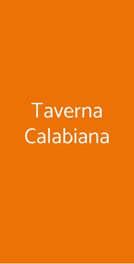 Taverna Calabiana, Milano