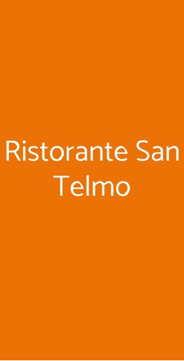 Ristorante San Telmo, Milano