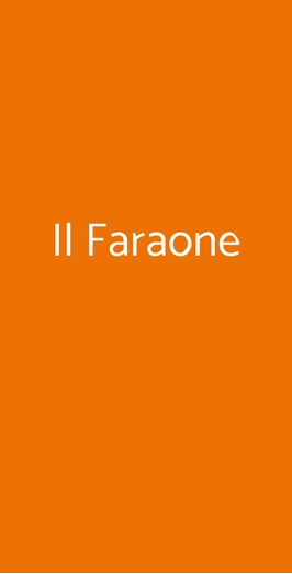 Il Faraone Ristorante Pizzeria, Milano