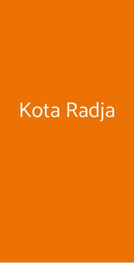 Kota Radja, Milano