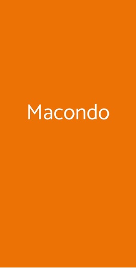 Macondo, Milano