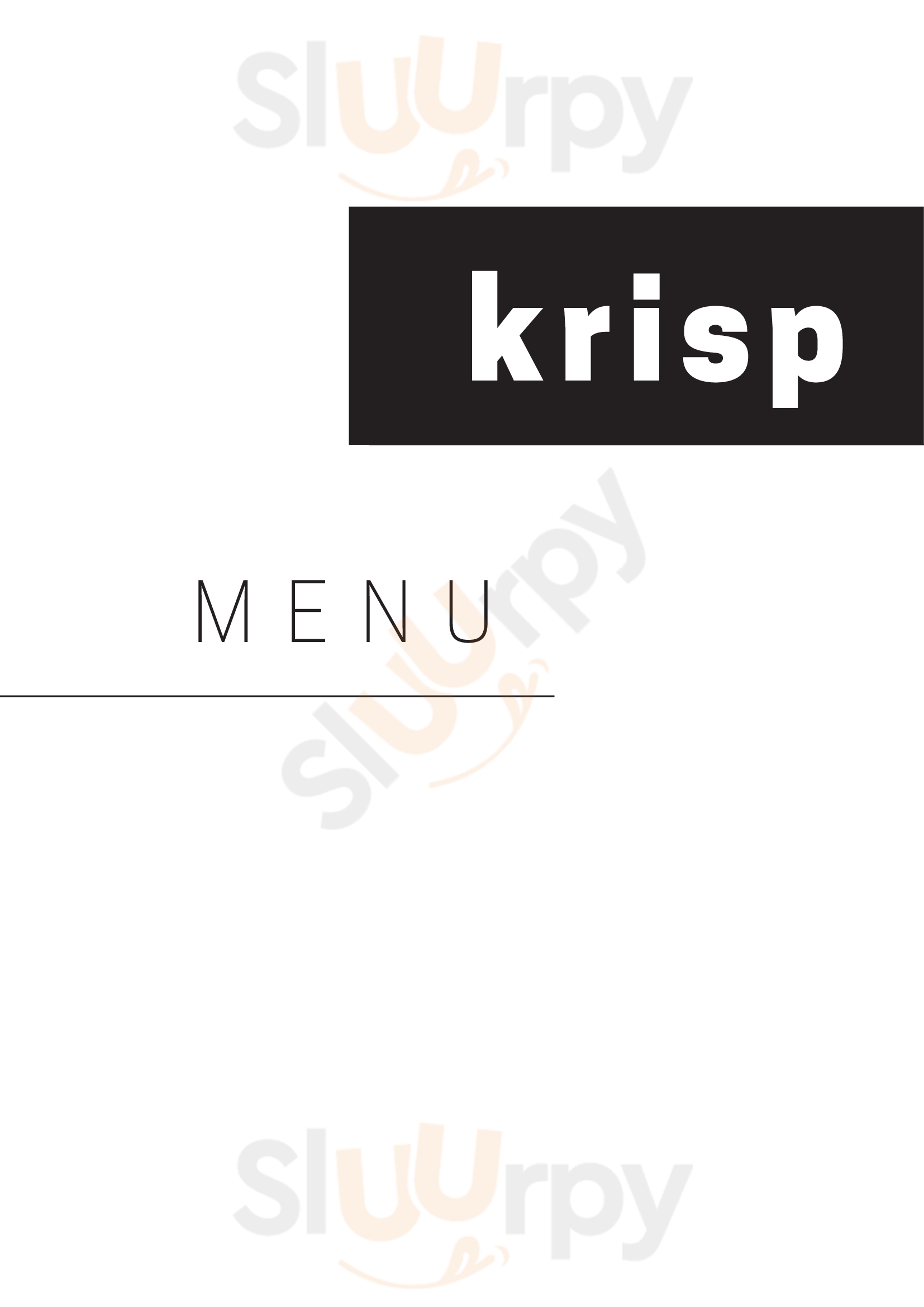 Krisp Restaurant Selfoss Menu - 1