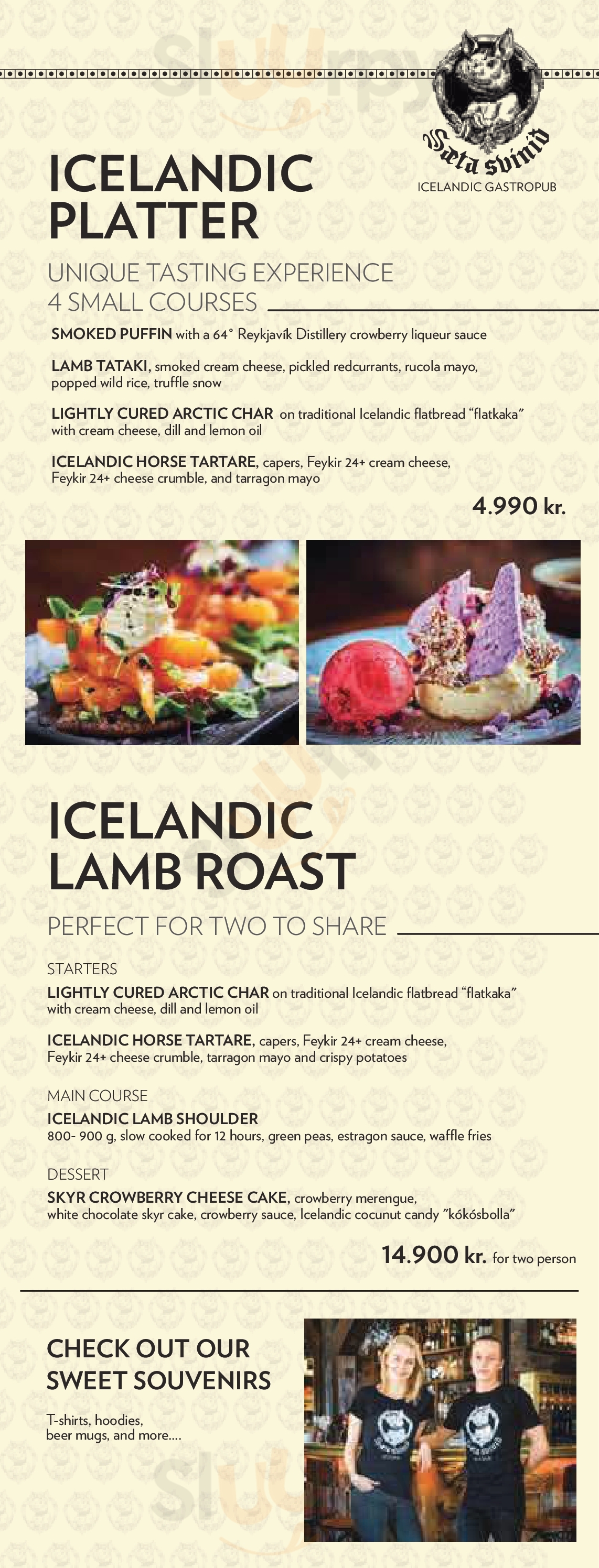 Saeta Svinid Gastropub Reykjavik Menu - 1