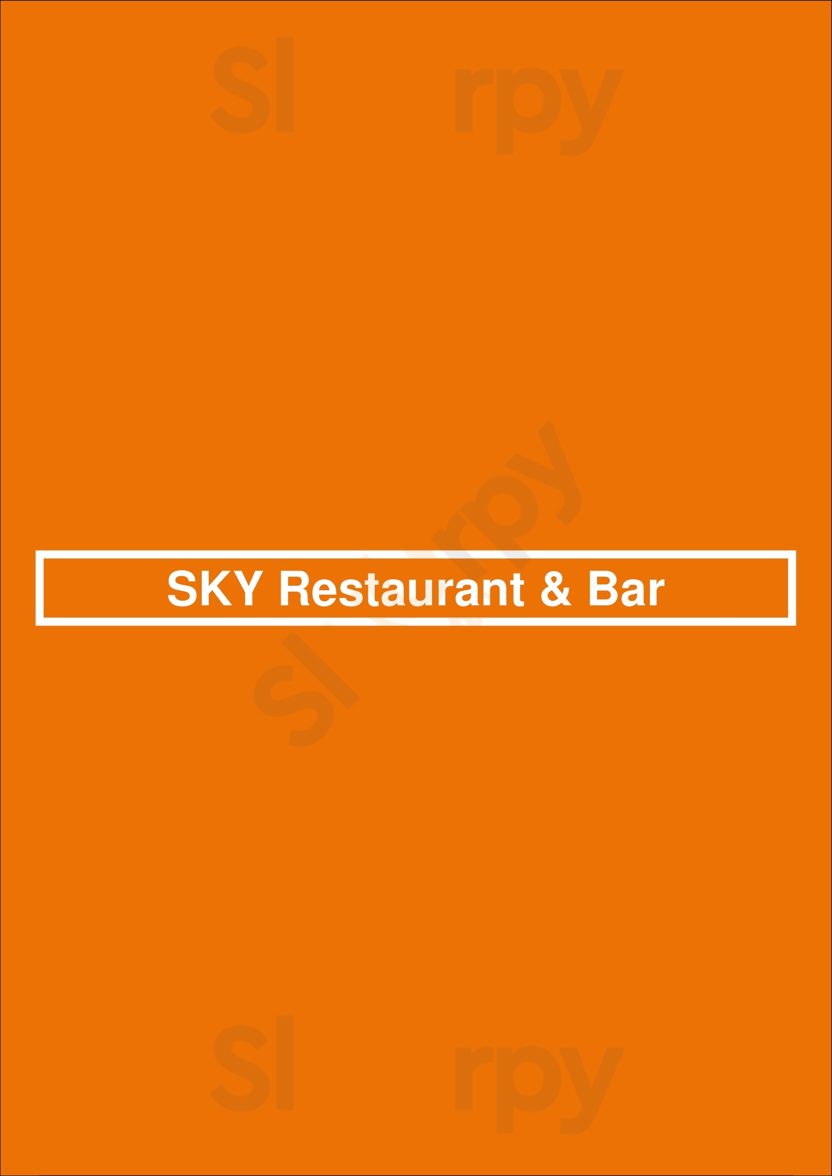 Sky Restaurant & Bar Reykjavik Menu - 1