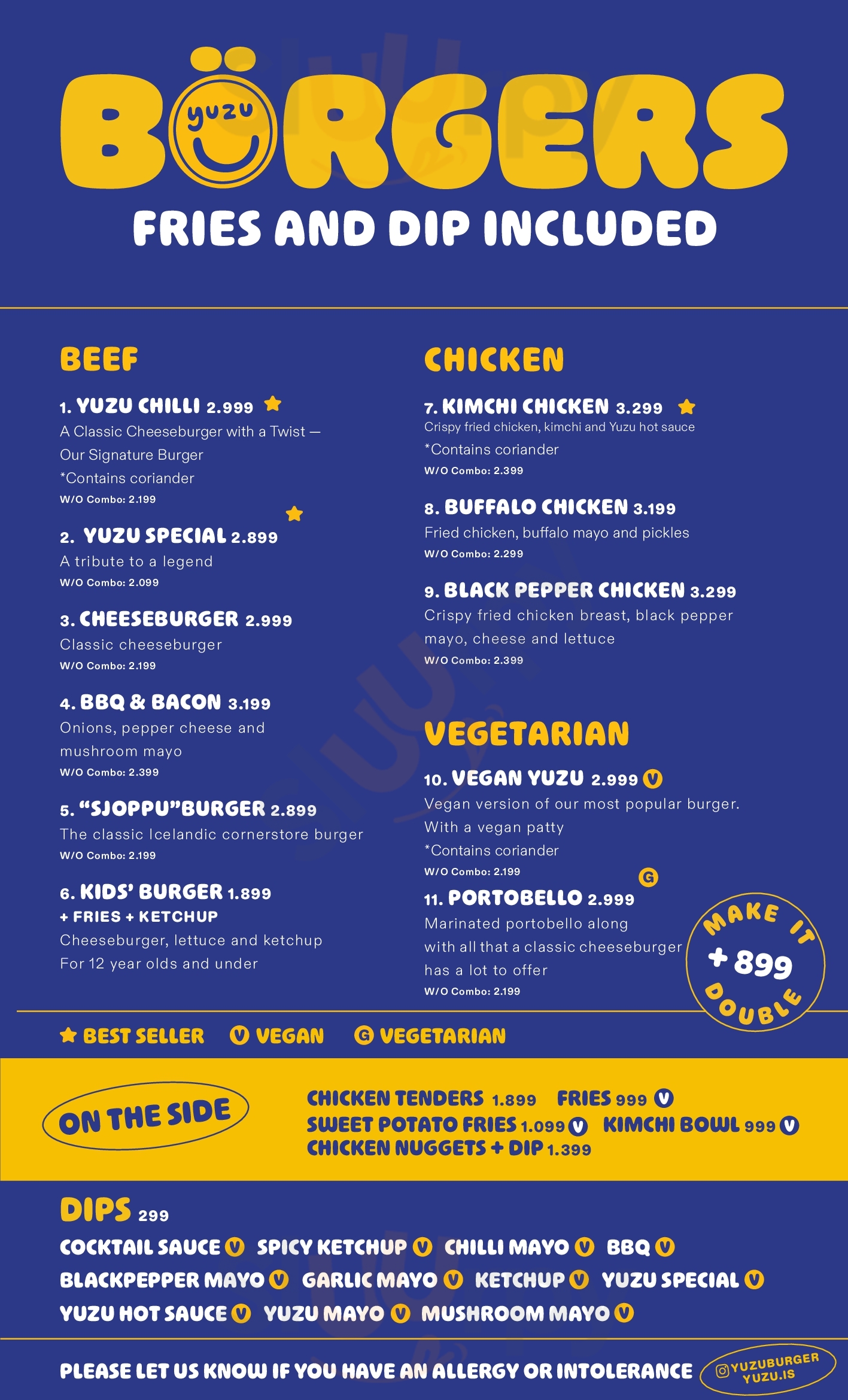 Yuzu Reykjavik Menu - 1