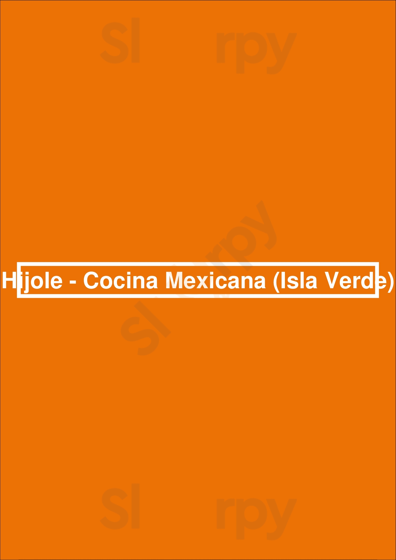 Hijole - Cocina Mexicana (isla Verde) Isla Verde Menu - 1