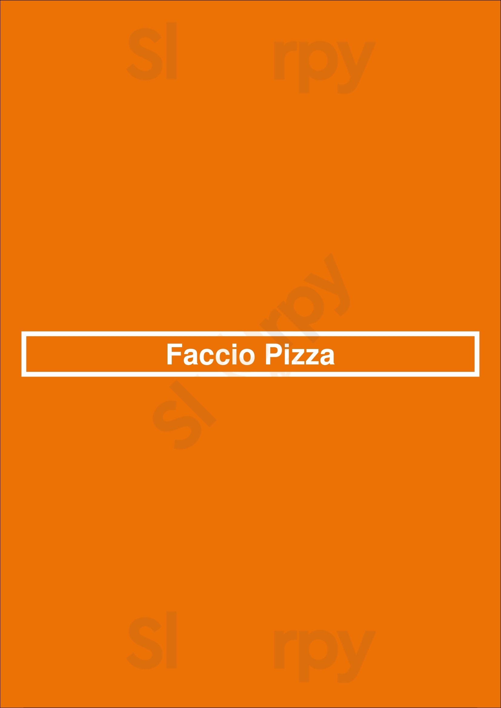 Faccio Pizza Isla Verde Menu - 1