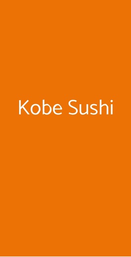 Kobe Sushi, Milano