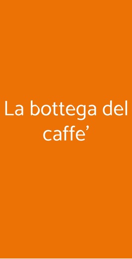 La Bottega Del Caffe', Milano