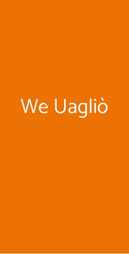 We Uagliò, Milano