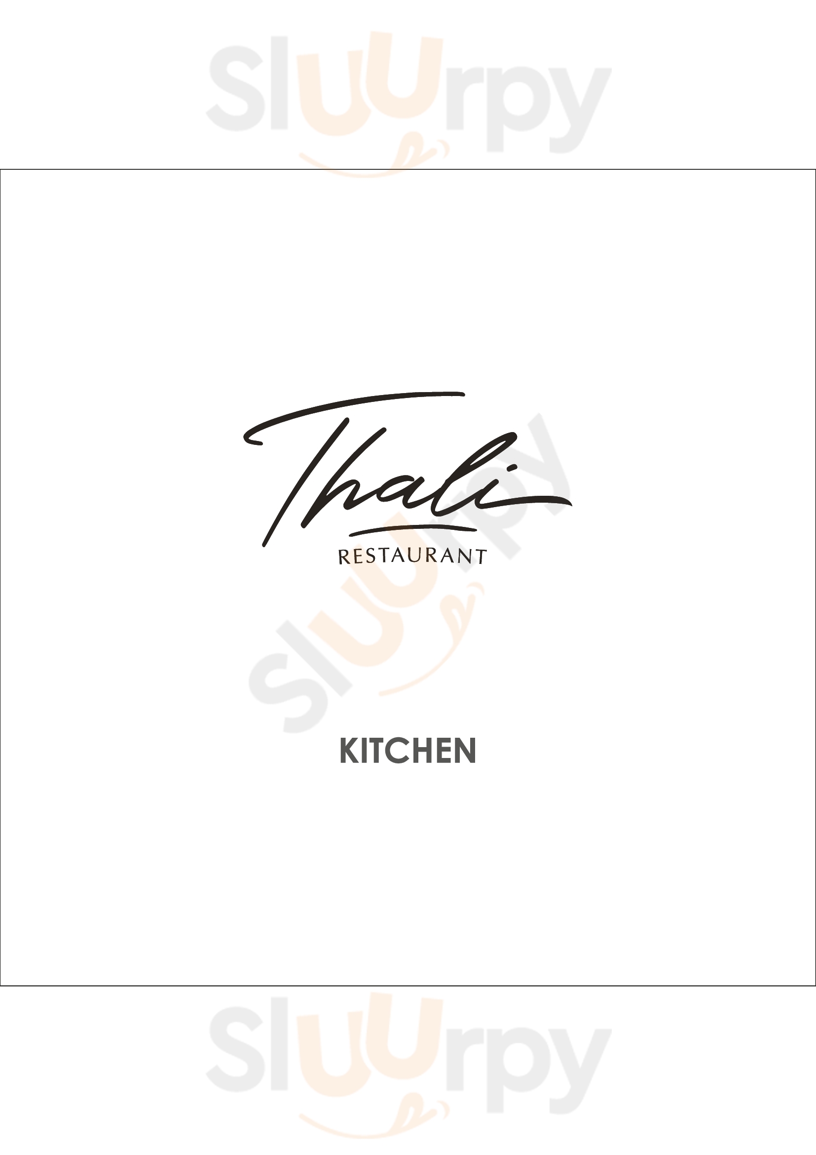 Thali Restaurant Almaty Menu - 1