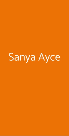 Sanya Ayce, Milano