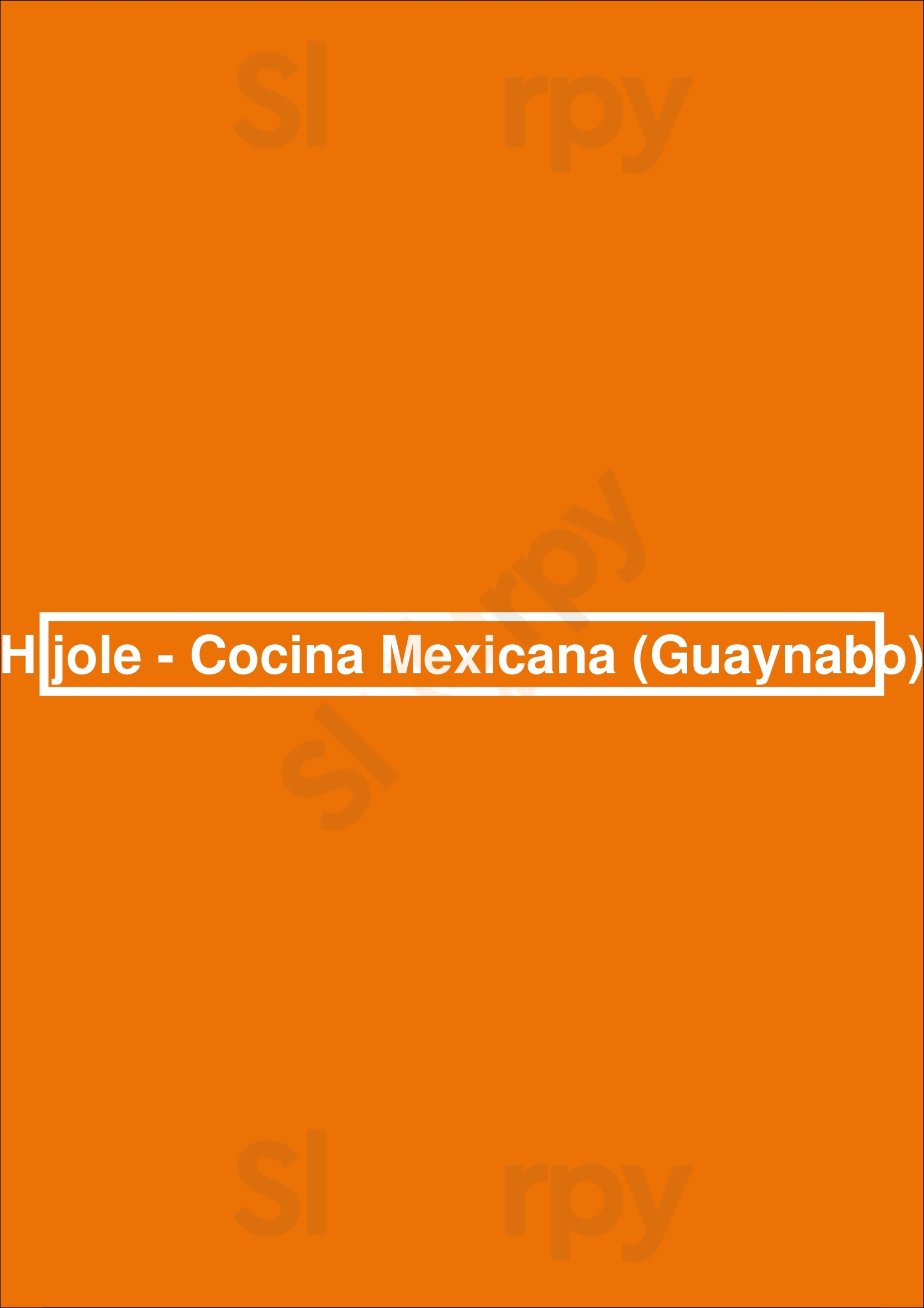 Hijole - Cocina Mexicana (guaynabo) Guaynabo Menu - 1