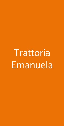 Trattoria Emanuela, Milano