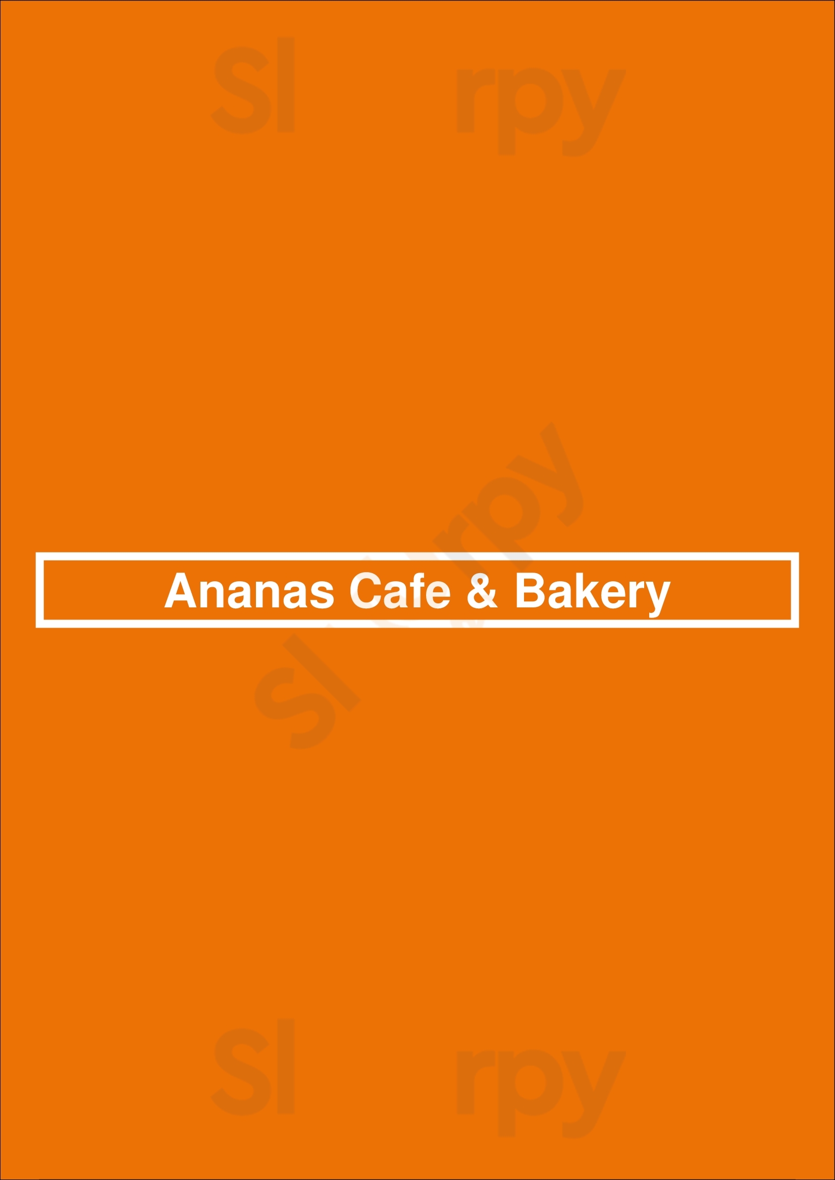Ananas Cafe & Bakery Bayamon Menu - 1