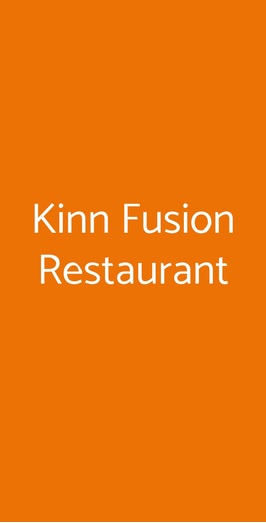 Kinn Fusion Restaurant, Milano