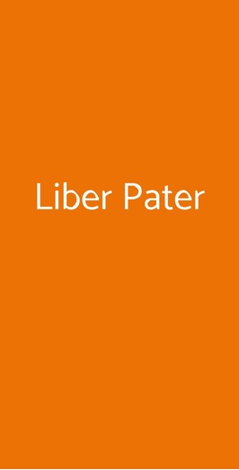 Liber Pater, Milano