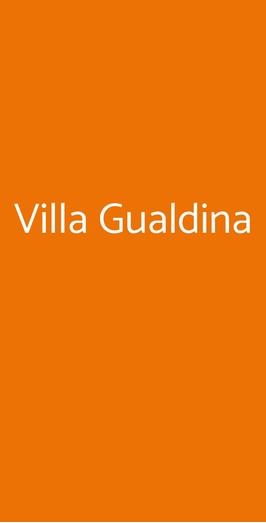 Villa Gualdina, Milano