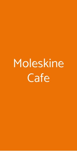 Moleskine Cafe, Milano