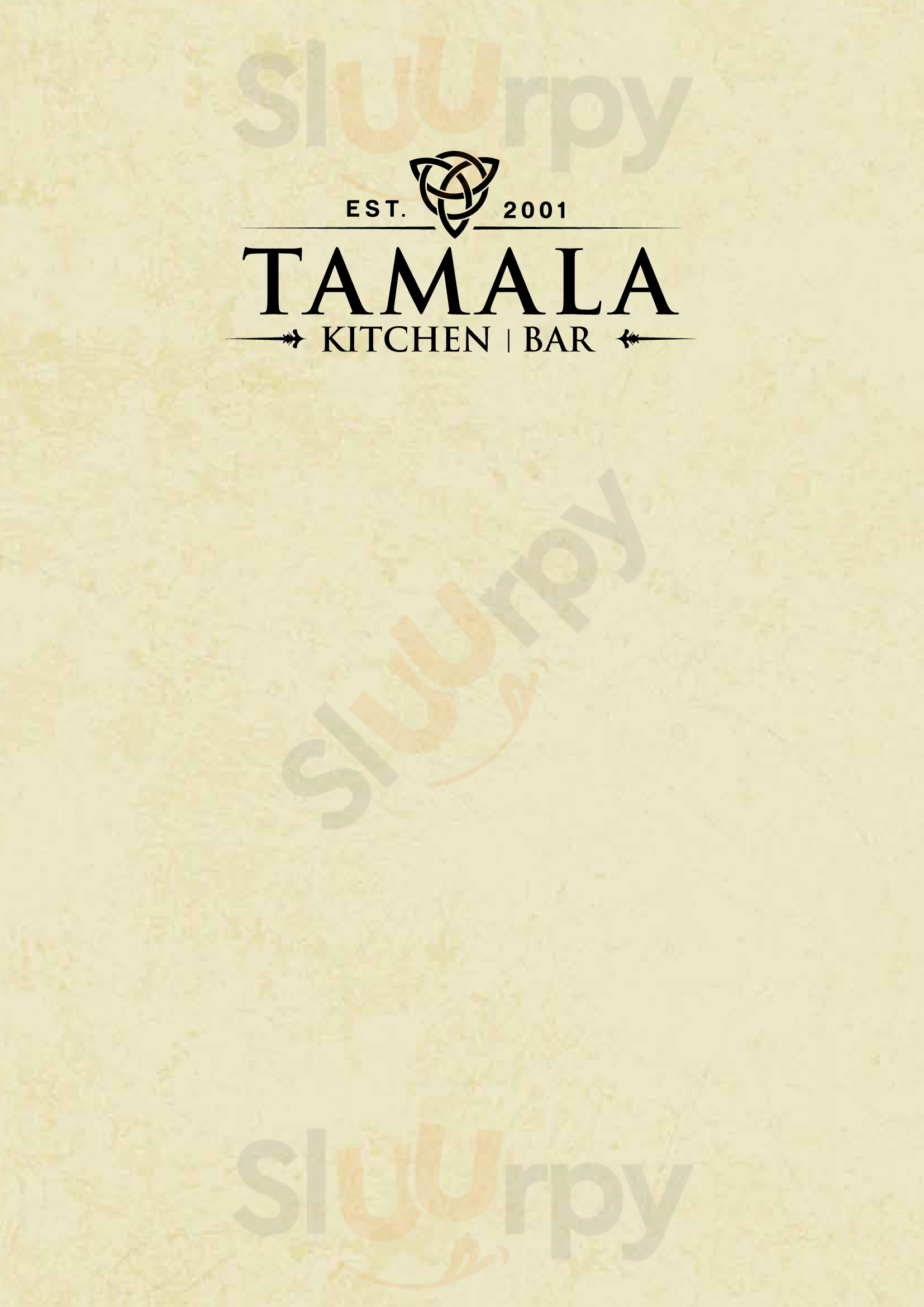 Tamala Cafe Bar Kiti Menu - 1