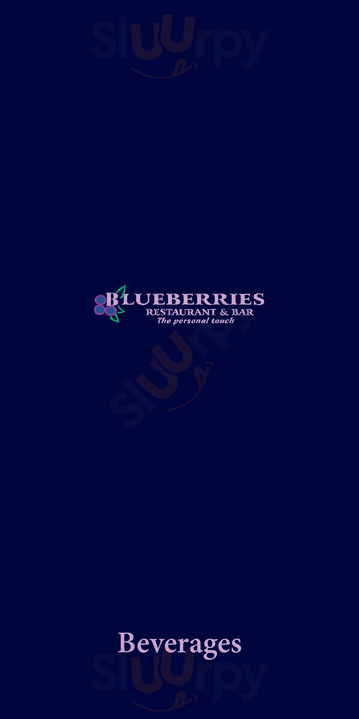 Blueberries Restaurant And Bar Ayia Napa Menu - 1