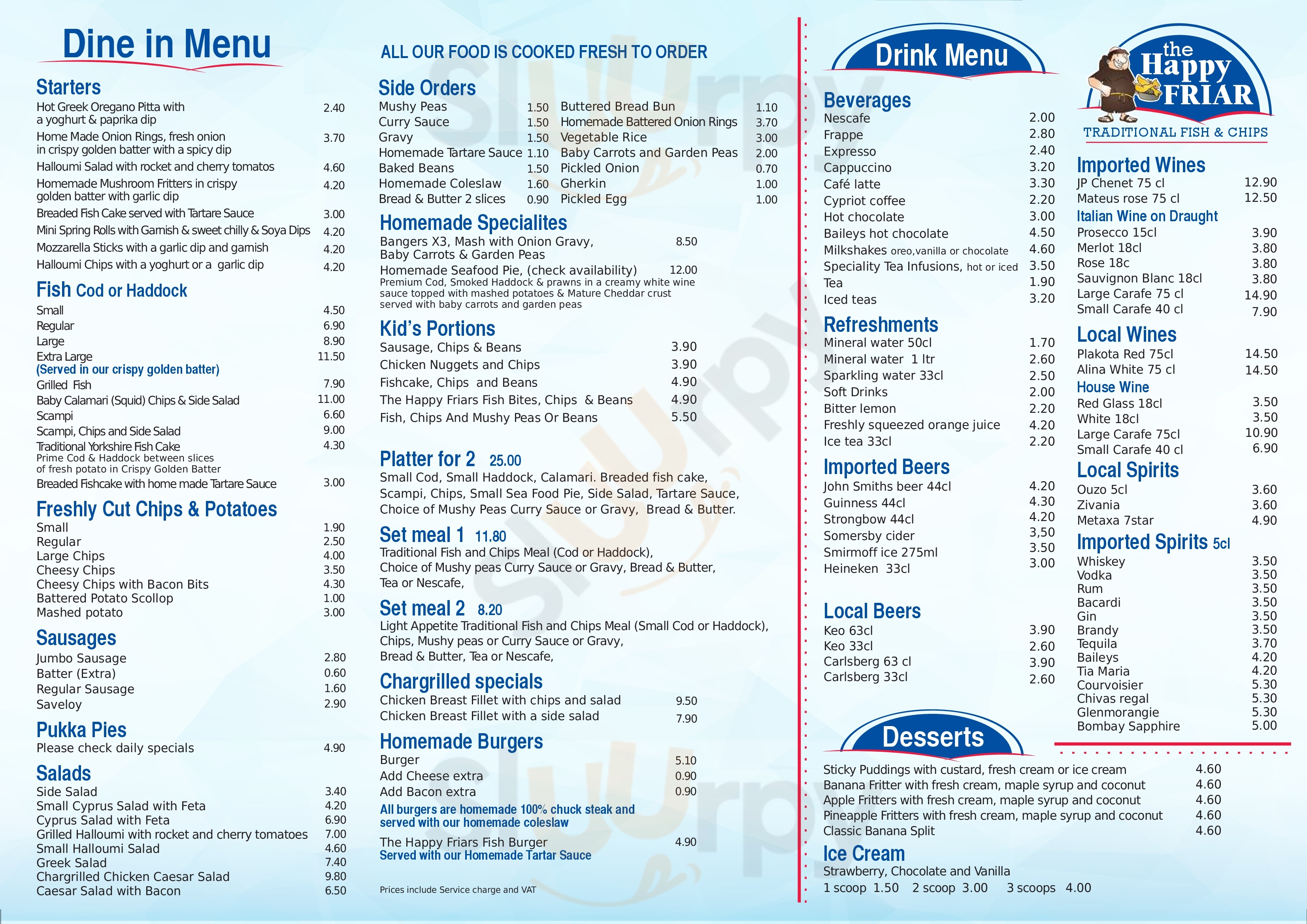 The Happy Friar Pareklisia Menu - 1